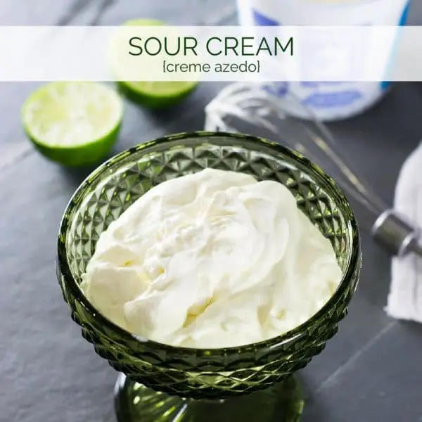 Receita de Sour Cream {Creme Azedo} | Inglês Gourmet