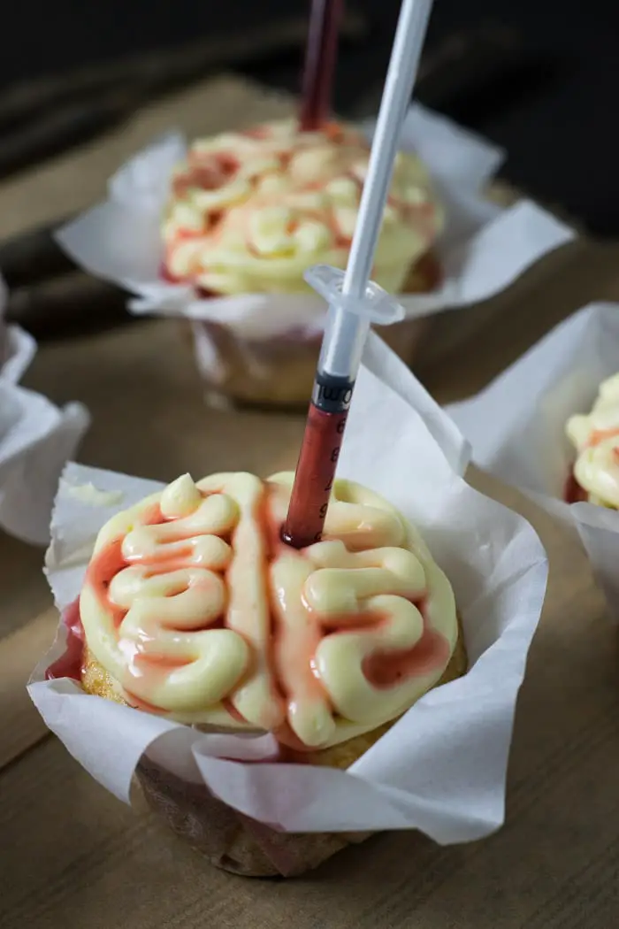 Receita de Halloween: Cupcake de Cérebro | Inglês Gourmet