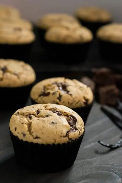 Muffins com pedaços de chocolate | Inglês Gourmet