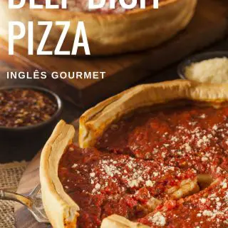Receita de Chicago-Style Deep Dish Pizza | Inglês Gourmet