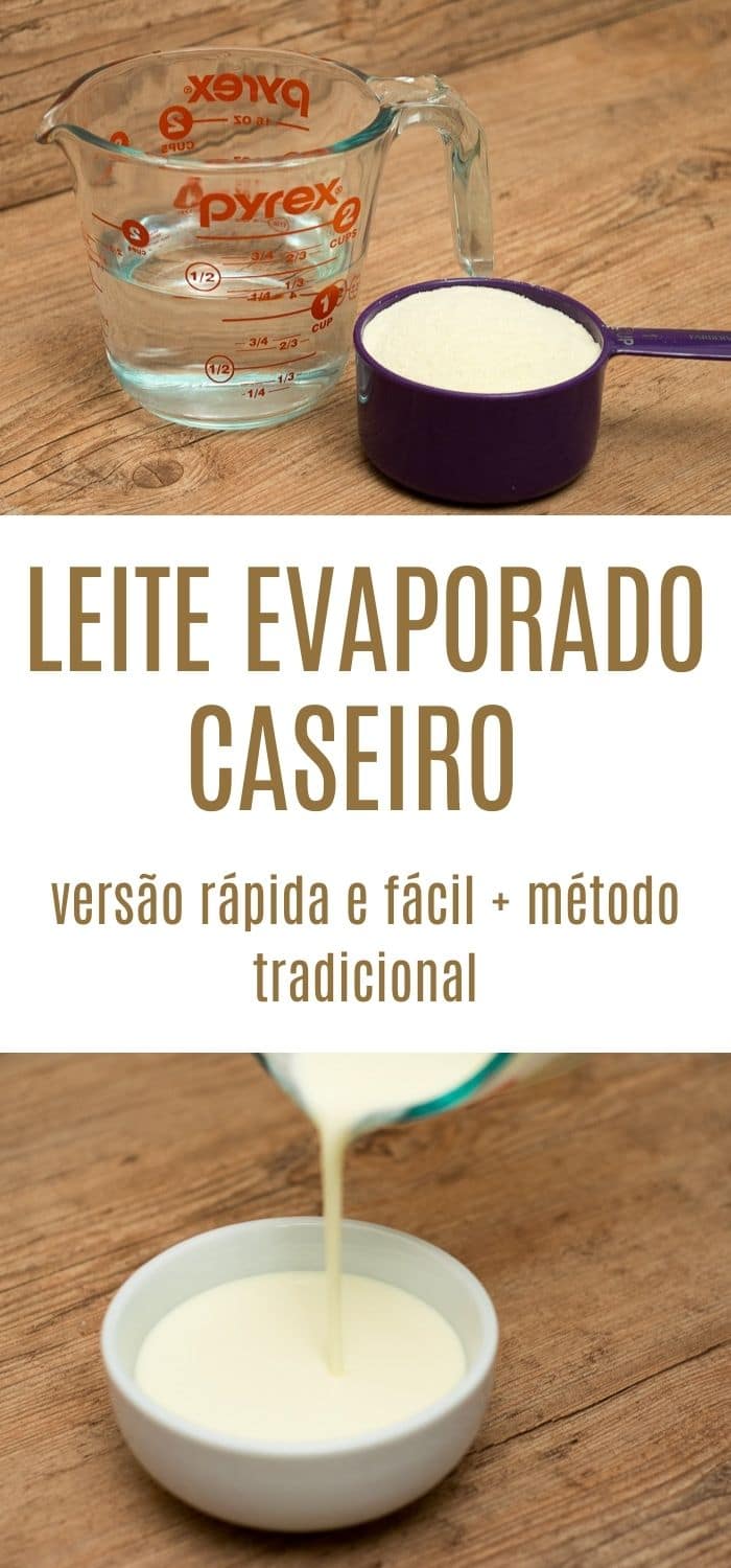 Leite Evaporado Caseiro (versão rápida e fácil + método tradicional) -  Inglês Gourmet